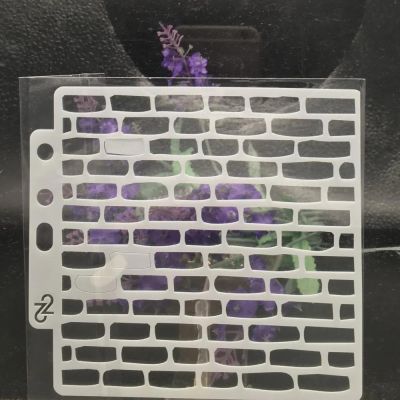 13cm Brick Wall Pattern Reusable Stencils for Painting on Wood,Stencil for Craft Ornament,Paint Template,Stencils for Wall Rock Canvas Home Dcor