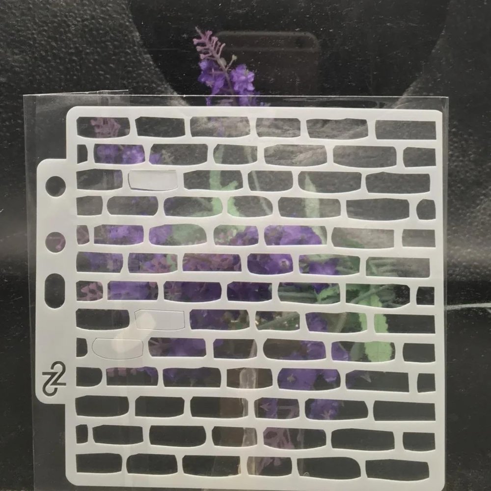 13cm Brick Wall Pattern Reusable Stencils for Painting on Wood,Stencil for Craft Ornament,Paint Template,Stencils for Wall Rock Canvas Home Dcor