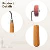Professional Rubber Brayer Rollers, 3 Sizes (0.39, 0.79, 1.18 Width) Ink Rollers with Wooden Handles - Crafting Tools for Linocut, Block Printing, Art Projects view 3