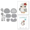 Spellbinders S7-264 Felt Snowy Owl Etched Dies from The Felt Stitch & Create Collection by Nicole Spohr view 2