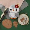 Spellbinders S7-264 Felt Snowy Owl Etched Dies from The Felt Stitch & Create Collection by Nicole Spohr view 3