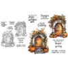 Alxjejo 2025-2026 Stamps and die cuts for Card Making,Metal Dies&Silicone Makeing for DIY Card Birthdays,Valentine's Day Christmas Stamps and Dies for Card Making,Thanksgiving view 4