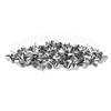 200Pcs Flat Feet Studs, Metal Feet Rivets Mushroom Stud 200Pcs Flat Feet Studs Silver DIY Leather Luggage Bags Handbags Craft Accessories 12mm view 2