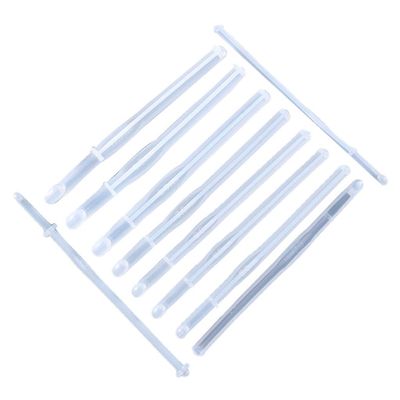 DIIOOMIEEU 10 Styles Crochet Hook Molds Set Epoxy Resin Casting Silicone Mold Handcraft Art Yarn Weaving Tool Silicone Mold