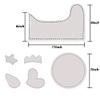 Hen Shape Bowl Cozy Template: Chicken Shaped Egg Basket Template Set, 6 Pieces Acrylic Pattern, Easter Basket DIY Quilting, Home Sewing Art (S) view 2