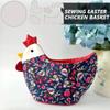 Hen Shape Bowl Cozy Template: Chicken Shaped Egg Basket Template Set, 6 Pieces Acrylic Pattern, Easter Basket DIY Quilting, Home Sewing Art (S) view 3