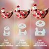 Hen Shape Bowl Cozy Template: Chicken Shaped Egg Basket Template Set, 6 Pieces Acrylic Pattern, Easter Basket DIY Quilting, Home Sewing Art (S) view 4