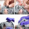 UPTTHOW Safety Eyes Jig Pliers Auxiliary Tool For Attaching Doll Eyes And Noses For Amigurumi And Crochet, DIY Craft Install Accessories Supplies For Stuffed Animals, Pink view 3
