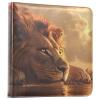 FOLIOSA Lion Beside Lake Photo Album Leather Cover, Self Adhesive Scrapbook Album for 2x3, 4x6, 5x7, 6x8 Photos for Family Travel Wedding view 2