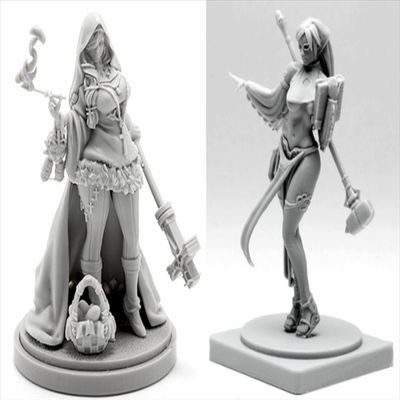 BJYCCAR 1/48 Ancient Female Samurai Warrior Resin Soldier Kit Unpainted and Unassembled Resin Model (2 Persons) //D9X8g18