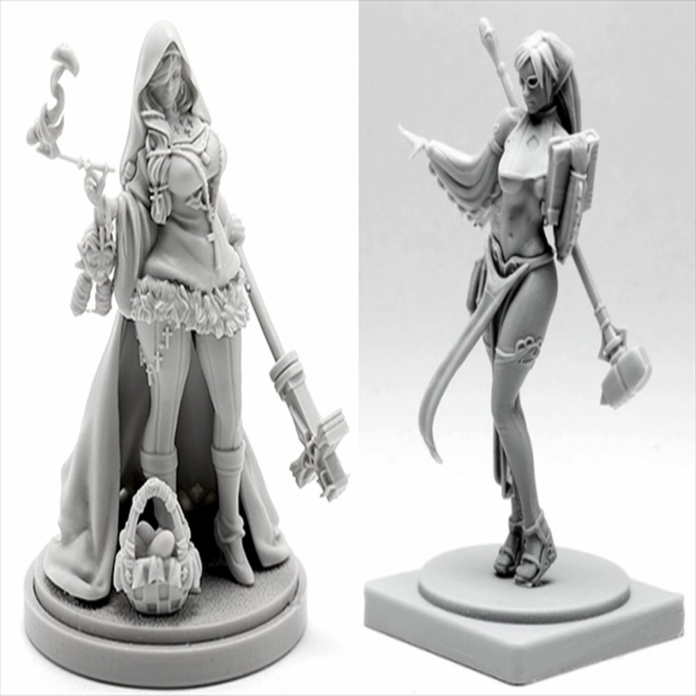 BJYCCAR 1/48 Ancient Female Samurai Warrior Resin Soldier Kit Unpainted and Unassembled Resin Model (2 Persons) //D9X8g18