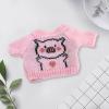 DYNWAVE Short Sleeve Sweater for Plush Figures, DIY Clothing for 7.87 inch Doll, Pink Pig view 3