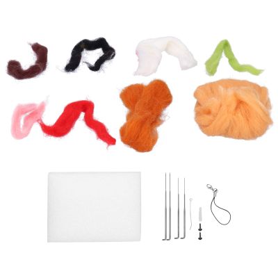 DriKou Felting Kit Dog Doll, Needle Felting Kits Needle Felting Starter Kit with Instructions DIY Beginner Home Decoration Birthday Gift Poke Fun Needle Felt Set Craft Decorations