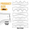 5 Pcs Wave Quilting Rulers and Templates Set, Quilting Ruler and Templates Waves Ruler Acrylic Quilting Templates for Machine Quilting Free Motion Quilting Stencils Wavelengths Sewing Rulers view 3