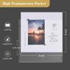 Mublalbum 8x8 Inch DIY Scrapbook Photo Album with 20 Plastic Sleeves 40 Pages Linen Cover 3 Ring Folder Binder for Wedding Baby Family and DIY Projects (White) view 4