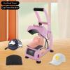 2-in-1 Hat Heat Press Machine,500W Press with Timer & Temperature Control,0-400F,0-999s,Hat Heat Press Machine for Caps. (Light Pink) view 2