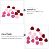 TEHAUX 15pcs Heart Shape Felt Ornaments Brooch Making Material Hairpin Accessories for Valentine Day Decorations Craft Projects view 4