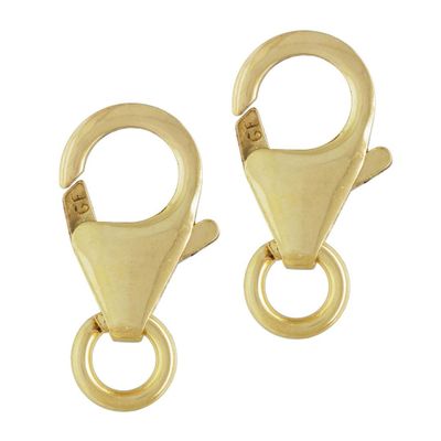 5pcs Adabele Real 1/20 14K Gold Filled 12mm Lobster Claw Trigger Clasps Open Jump Ring Non Tarnish for DIY Craft Jewelry Making JK3-D2