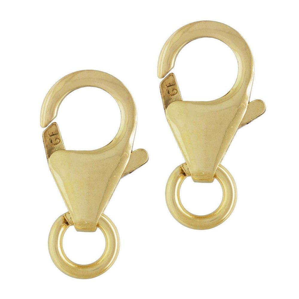 5pcs Adabele Real 1/20 14K Gold Filled 12mm Lobster Claw Trigger Clasps Open Jump Ring Non Tarnish for DIY Craft Jewelry Making JK3-D2