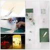 PATIKIL 40 Sheets Vellum Paper 4.25x5.5, Vellum Paper Printable Translucent Paper 100GSM for Invitations Laser Inkjet Printing Card Making Crafting Wedding Tracing, Light Gold view 4