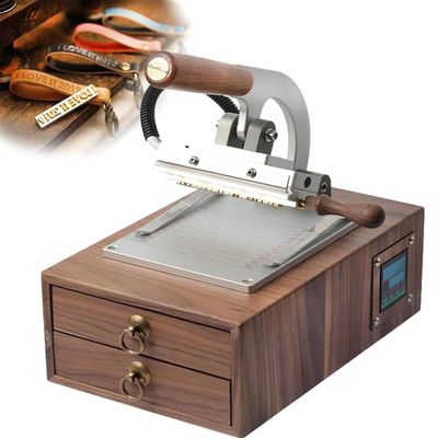 YXCUSAM Letter Hot Stamping Machine,Vintage Hot Stamping Machine with Removable Type Slot,Manual Embossing Machine (110V)