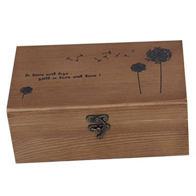 GLSTOY Wooden Sewing Kit Box with Pin Cushion Durable Wood Needle Storage Case for Home Use Vintage Design for Organizing Sewing Accessories and DIY Projects