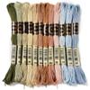 CABODYALS 12 Skeins Embroidery Floss Thread Variegated Cross Stitch Floss 6 Ply Gradient Color Friendship Bracelet String Threads Bulk for Jewelry Making Sewing Bracelets Knitting Stitching Craft DIY view 1