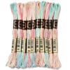 CABODYALS 10 Skeins 87.5 Yards Embroidery Floss Bulk Variegated Thread 6 Strands Colorful Friendship Bracelet String Polyester Cross Stitch Yarn Thread for Sewing Bracelet Making Cross Stitch Crafts view 1