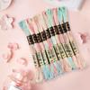 CABODYALS 10 Skeins 87.5 Yards Embroidery Floss Bulk Variegated Thread 6 Strands Colorful Friendship Bracelet String Polyester Cross Stitch Yarn Thread for Sewing Bracelet Making Cross Stitch Crafts view 3