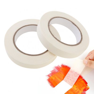 MovFlax 2 Packs White 0.8 inch x 54 yds Artist Tape for Watercolor Paper, Low Tack Masking Drafting Tapefor Painting Canvas Framing (0.8 Inch)