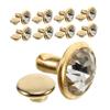 BEBEMOKO 100pcs Rhinestone Rivet for Clothing Shoes Bags Crystal Rivets for Easy Installation for Unique Designs and Creative Projects view 1