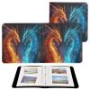 KJIZMO Fire and Ice Dragon Photo Album for Family Wedding Picture Anniversary 3-Ring DIY Picture Book Leather Cover Photo Album Self-Stick Scrapbook view 2