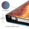 KJIZMO Fire and Ice Dragon Photo Album for Family Wedding Picture Anniversary 3-Ring DIY Picture Book Leather Cover Photo Album Self-Stick Scrapbook view 4