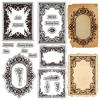 CRASPIRE Frame Clear Stamps Silicone Stamp 6.3x4.3inch Transparent Rubber Stamp Seal Paper Stamps for DIY Scrapbooking Card Making Paper Crafting Photo Albums Holiday Cards Important Chasing Dream view 1