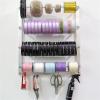 JYDQMOLS Ribbon Organizer Rack Craft Room Ribbon Rack Sewing Tool Wall Mounted Large Thread Holder Space Saving Wire Spool Rack Thread Holder Ribbons Roll Storage Rack view 2