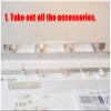 JYDQMOLS Ribbon Organizer Rack Craft Room Ribbon Rack Sewing Tool Wall Mounted Large Thread Holder Space Saving Wire Spool Rack Thread Holder Ribbons Roll Storage Rack view 4