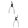JEWEDECO 2pcs Single White Hole Puncher Hole Punch Paper Punch Portable Craft for School view 1