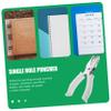 JEWEDECO 2pcs Single White Hole Puncher Hole Punch Paper Punch Portable Craft for School view 2