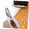 JEWEDECO 2pcs Single White Hole Puncher Hole Punch Paper Punch Portable Craft for School view 3