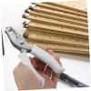JEWEDECO 2pcs Single White Hole Puncher Hole Punch Paper Punch Portable Craft for School view 4
