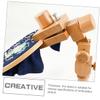 BEBEMOKO Embroidery Supplies Wooden Hoop Stand Desk Embroidery Frame Easy Install Buckle for DIY Craft view 4