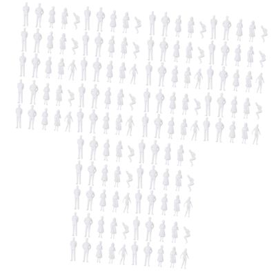 GARVALON 150pcs Miniature Lifelike White People Figures for DIY Sandbox Decoration Scale for Miniature Landscapes Dollhouses and Model Train Layouts