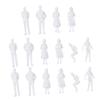 GARVALON 150pcs Miniature Lifelike White People Figures for DIY Sandbox Decoration Scale for Miniature Landscapes Dollhouses and Model Train Layouts view 2
