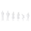 GARVALON 150pcs Miniature Lifelike White People Figures for DIY Sandbox Decoration Scale for Miniature Landscapes Dollhouses and Model Train Layouts view 4