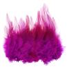 PATIKIL 3-5 Inch Rooster Feathers, 200 Pack Bulk Natural Feathers for Crafts Colorful Fluffy Craft Feathers for Dream Catcher Handwork Clothing Costumes Wedding, Rose Red view 1