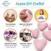 Glaciart One Felted Hearts - 4 (5 Pcs) - Needle Felting - Needle Felting & Essential Oils Ready - Handmade in Nepal Using 100% Natural New Zealand Wool, for Art Projects & Valentines Decor view 2