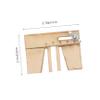MUSISALY Wooden Mooring Tool for Sailing Models Compact Lightweight Fixed Device Made from Compatible Model Ships for Rigging and Secure Docking view 2