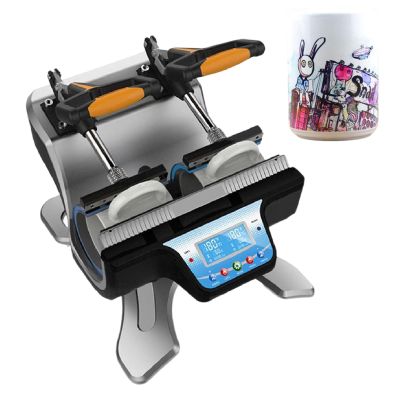 Auto Cup Heat Transfer Machine, with Dual-Station Design, 11-17 OZ Mug Press for Sublimation Mug Heat Press Machine,110V