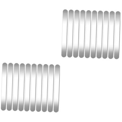 ULDIGI 2sets DIY Jewelry Crafting Stainless Steel Bracelet Bars Charm Spacers for Bracelets 10pcs*2