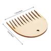 Weaving Comb, Weaving Comb 11 Teeth Wooden Weaving Comb Tapestry Weaving Comb Tool Acrylic Knitting Comb Tools DIY Braided Accessories for Weaving Lovers view 2